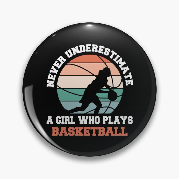 Item preview, Never Underestimate A Girl Who Plays Basketball Is My Favorite Season Basket Ball Player Classic Gift Premium Apparel Funny Holiday Xmas designed and sold by DesignByHeartUK.
