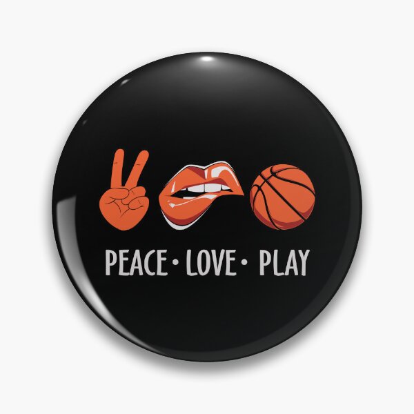 Artikelvorschau, Peace Love Play Favorite Season Basket Ball Player Classic Gift Premium Apparel Funny Holiday Xmas entworfen und verkauft von DesignByHeartUK.
