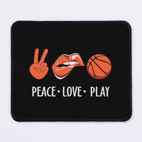 Artikelvorschau, Peace Love Play Favorite Season Basket Ball Player Classic Gift Premium Apparel Funny Holiday Xmas entworfen und verkauft von DesignByHeartUK.