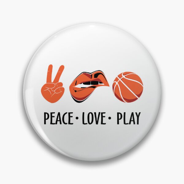 Artikelvorschau, Peace Love Play Favorite Season Basket Ball Player Classic Gift Premium Apparel Funny Holiday Xmas entworfen und verkauft von DesignByHeartUK.