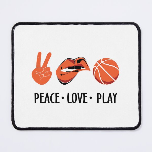 Artikelvorschau, Peace Love Play Favorite Season Basket Ball Player Classic Gift Premium Apparel Funny Holiday Xmas entworfen und verkauft von DesignByHeartUK.