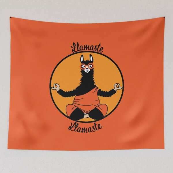 Item preview, Llamaste Meditating Llama - Funny Mindfulness designed and sold by happygiftideas.