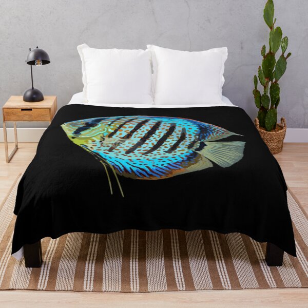 Item preview, Blue Discus Fish, Symphysodon (Cichlid) – Cute Freshwater Aquarium Animal Classic  designed and sold by kautderapsy.