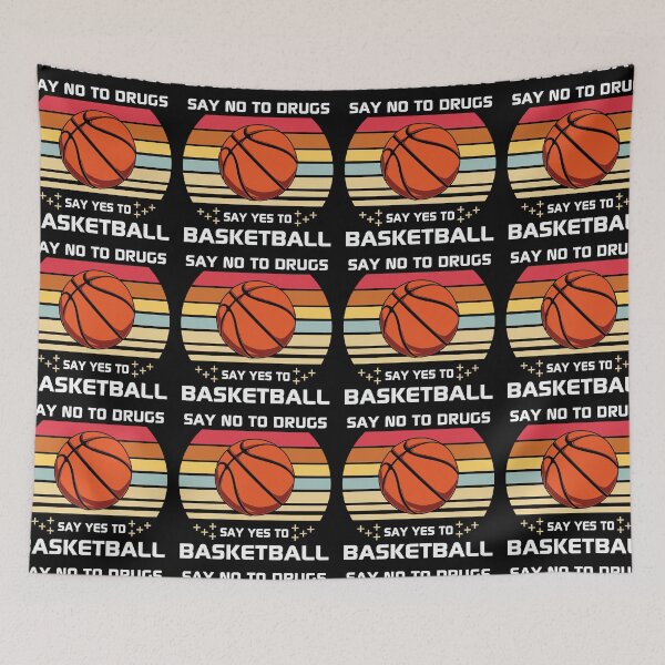 Item preview, Say No To Drugs Say yes To Basketball Is My Favorite Season Basket Ball Player Classic Gift Premium Apparel Funny Holiday Xmas designed and sold by DesignByHeartUK.