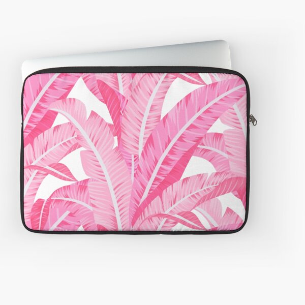 Item preview, Pink banana leaves tropical pattern on white designed and sold by MartaOlgaKlara.