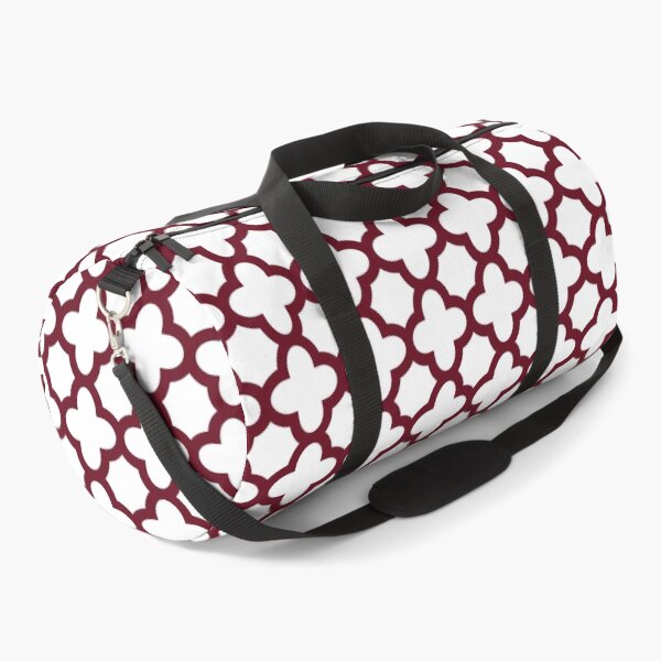 Item preview, Burgundy and White Quatrefoil Pattern designed and sold by KarinaI.
