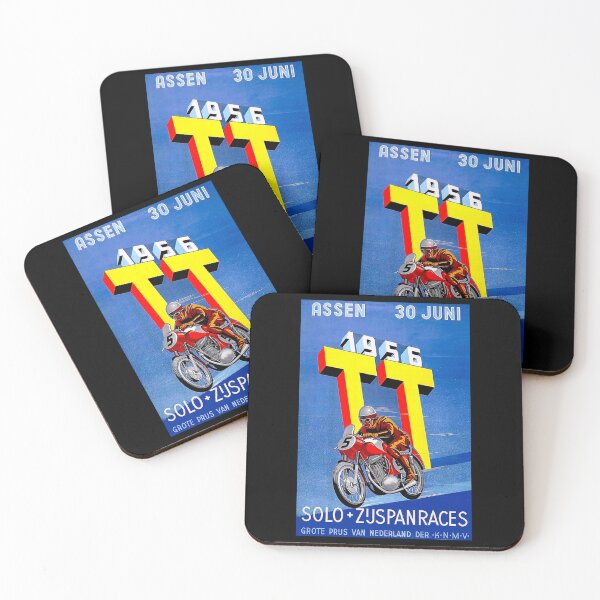 Item preview, ASSEN TT MOTORCYCLE_quot_ Vintage Racing Advertising Print designed and sold by CavaVintageIT.