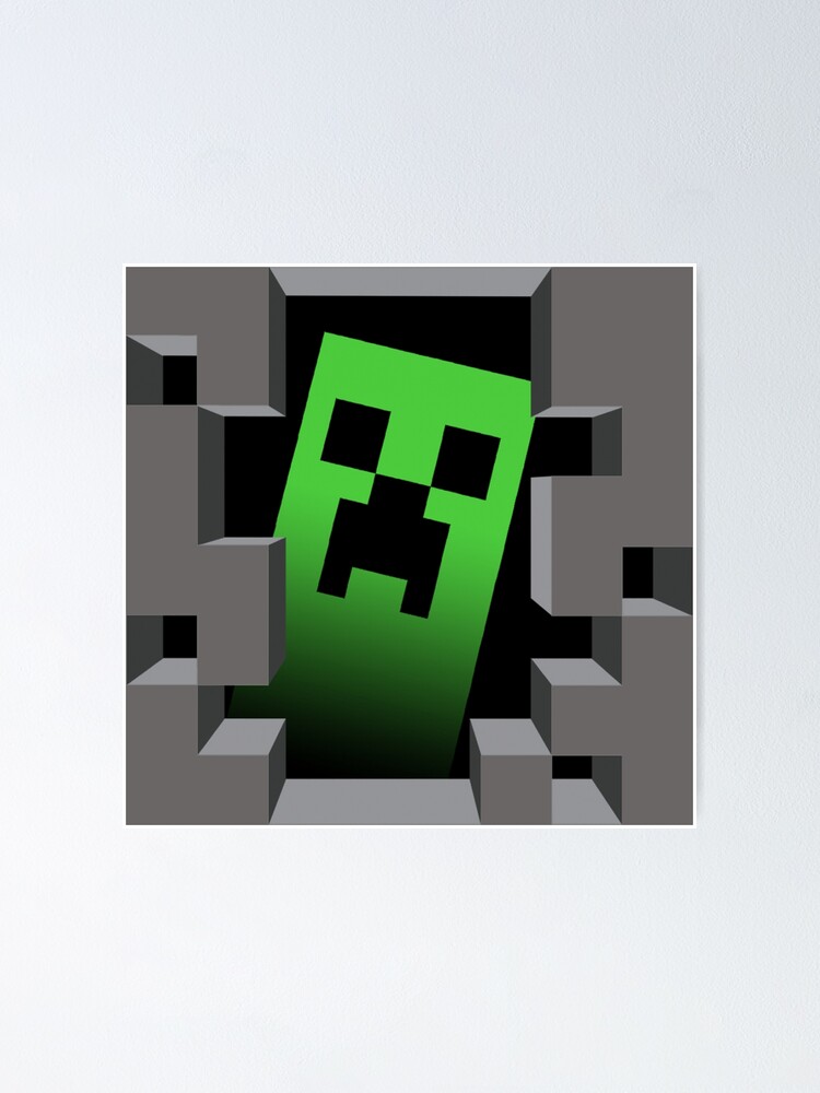 "Technoblade Minecraft Sticker Creeper Wall decal " Poster for Sale by