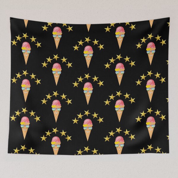 Item preview, nick nelson stars blue with ice cream designed and sold by PALMTREEfwi.