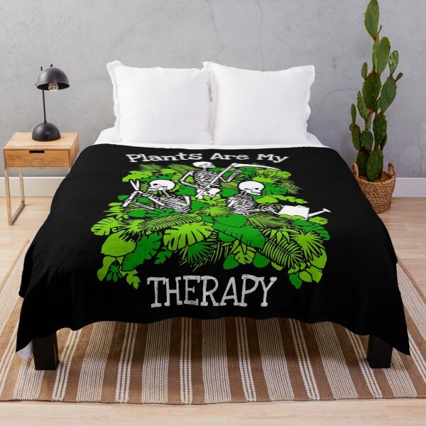 Item preview, Plants Are My Therapy Garden Plant Lover Skeleton Gardener designed and sold by GrandeDuc.