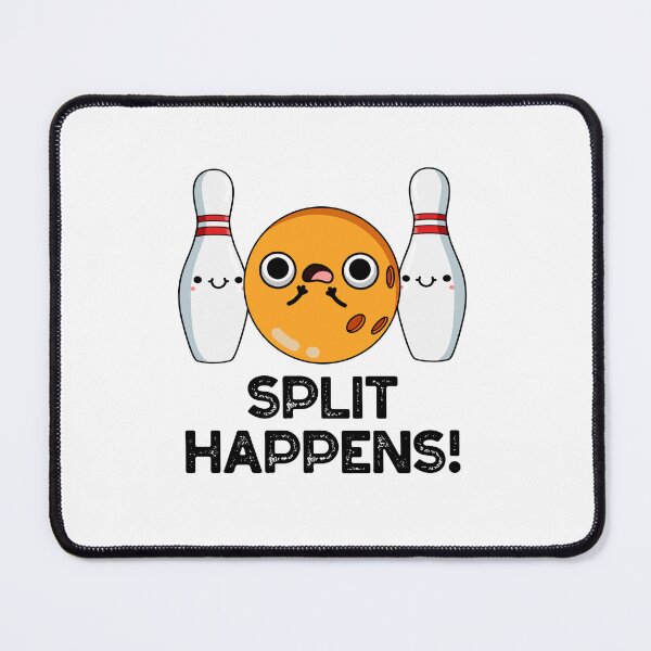 Item preview, Split Happens Funny Bowling Puns  designed and sold by punnybone.