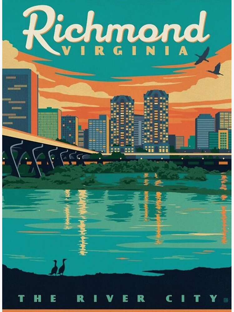 Discover Richmond Virginia River Premium Matte Vertical Poster
