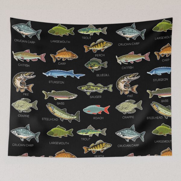 Item preview, Types Of Freshwater Fish Species Fishing designed and sold by hadkhanong.