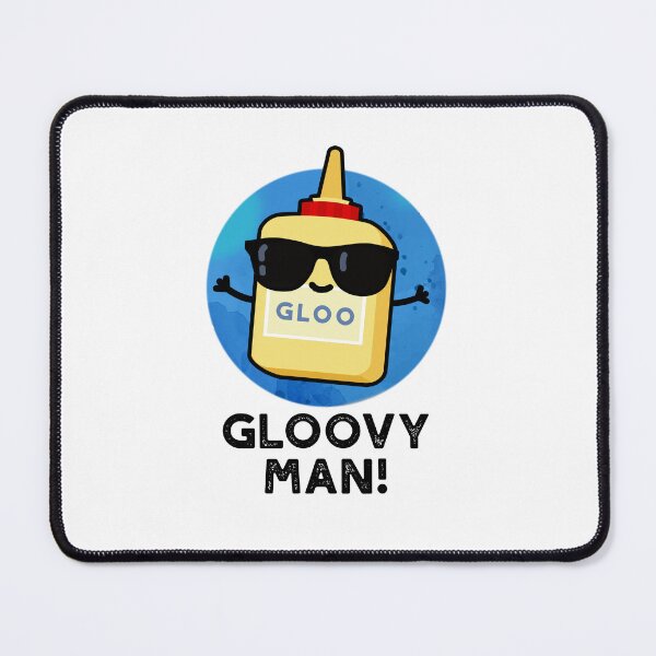 Item preview, Gloovy Man Funny Super Glue Puns  designed and sold by punnybone.