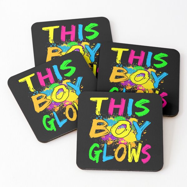 Item preview, This Boy Glows Retro 80's Party designed and sold by nwaja-art.