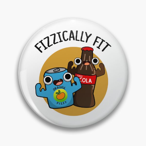 Item preview, Fizzically Fit Funny Fizzy Cola Puns  designed and sold by punnybone.