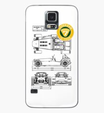 Super 7 Caterham Diagram 16Valve BLK Case/Skin for Samsung Galaxy