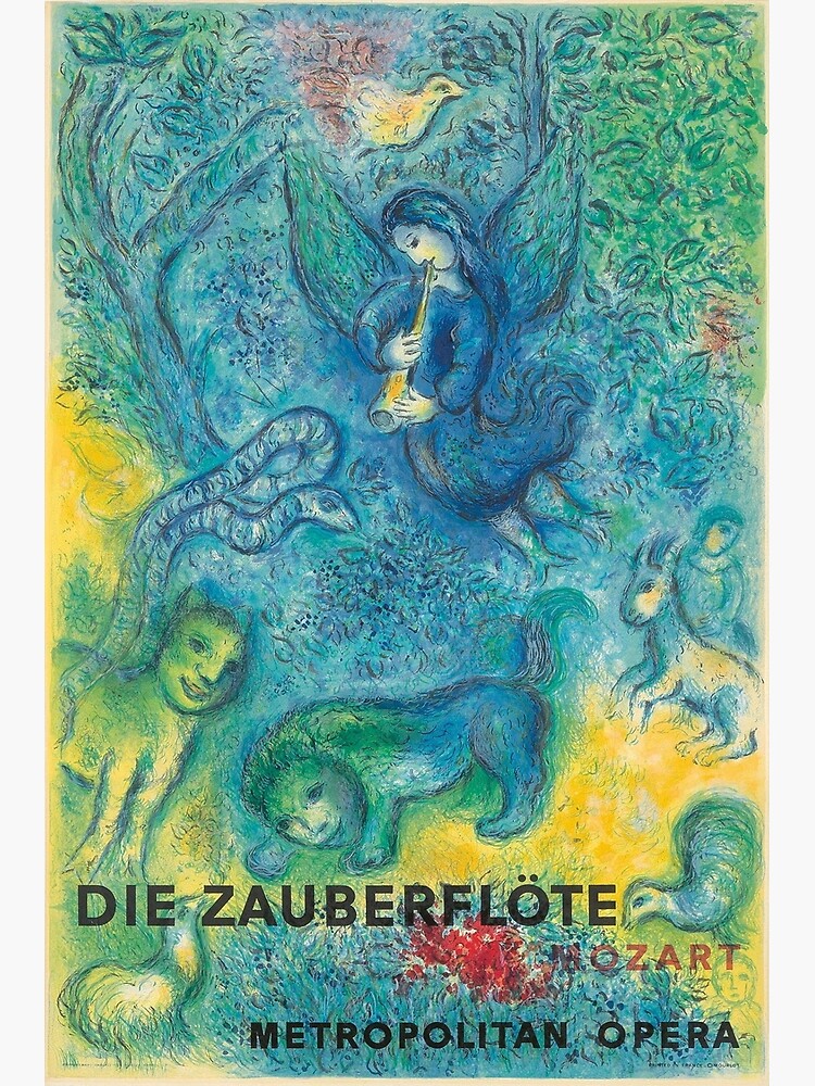 Disover Marc Chagall Metropolitan Opera Magic Flute Premium Matte Vertical Poster