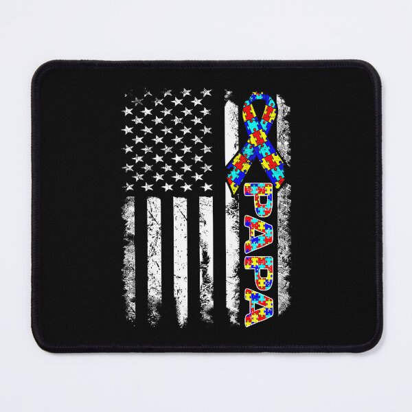 Item preview, Papa Autism Awareness American Flag Fathers Day For Dad Papa designed and sold by HaaChris-Artis.