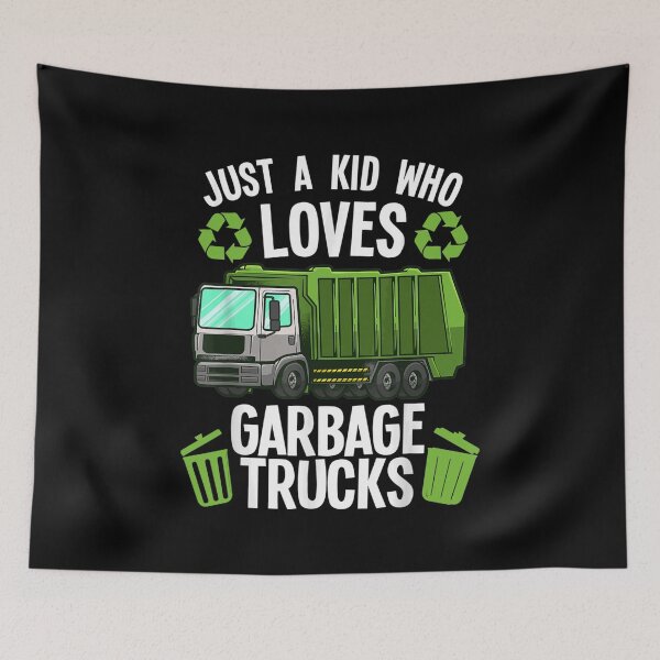 Item preview, Funny Garbage Truck Art Boys Girls Kids Toddler Trash Truck  designed and sold by AdonisShop.