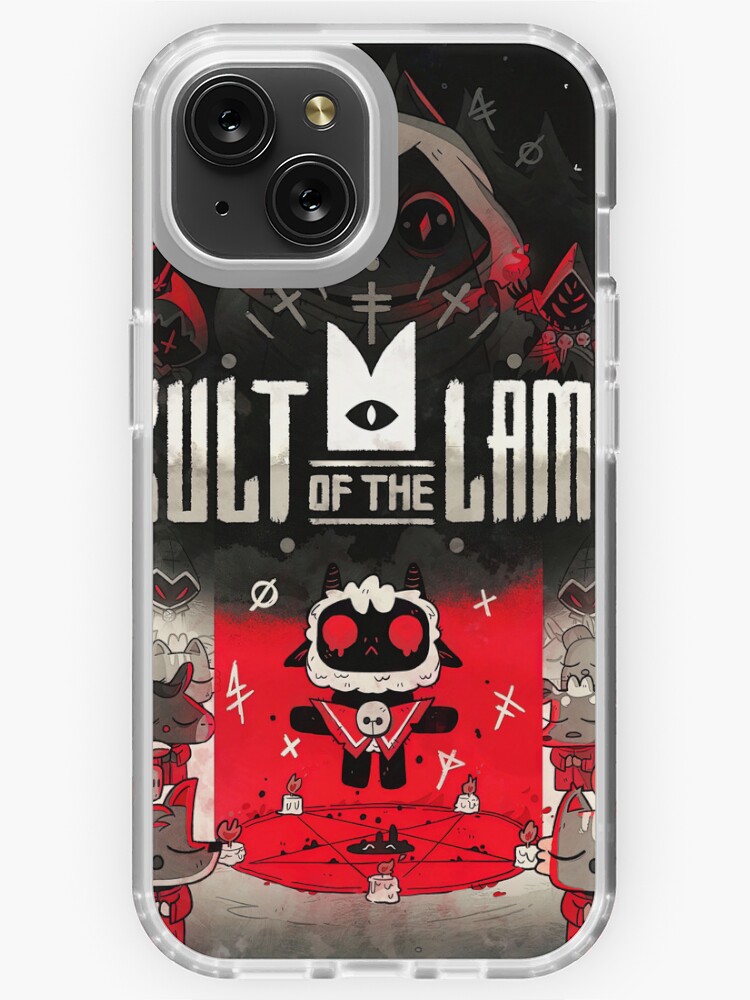 cult of the lamb with logo | iPhone Case