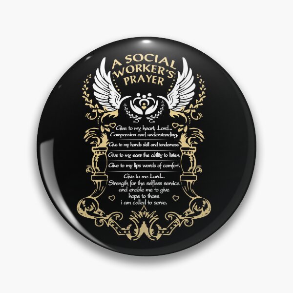 Item preview, a social worker's prayer designed and sold by Garnettee.