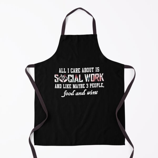 Item preview, ALL I CARE ABOUT IS SOCIAL WORKER-FOOD AND WINE designed and sold by Garnettee.