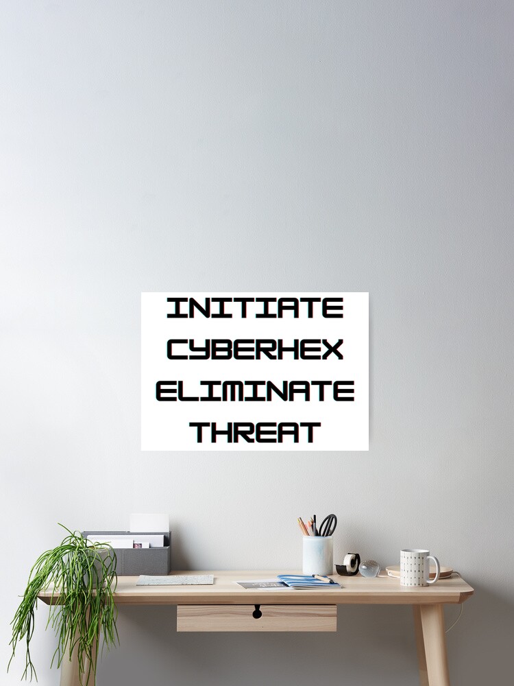 Cyberhex - motionless in white lyrics' Poster for Sale by shirabarnir |  Redbubble