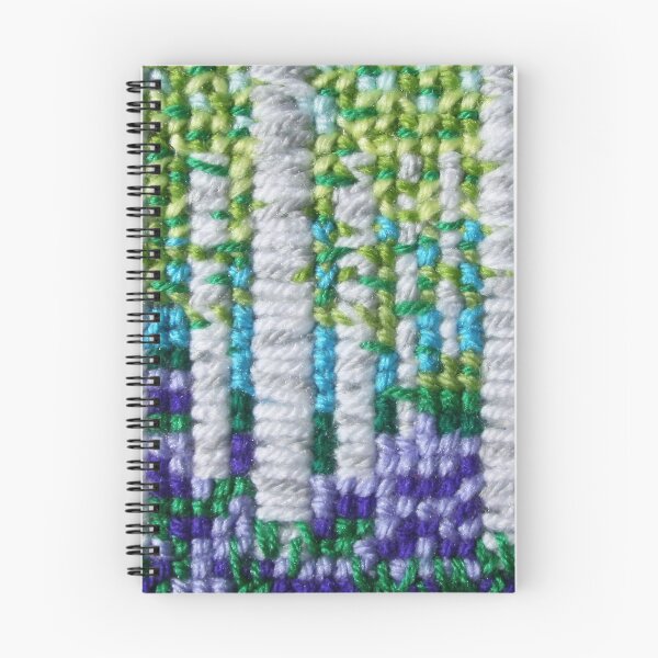 Item preview, Silver birch woodland with bluebells cross stitch designed and sold by LKPrentice.