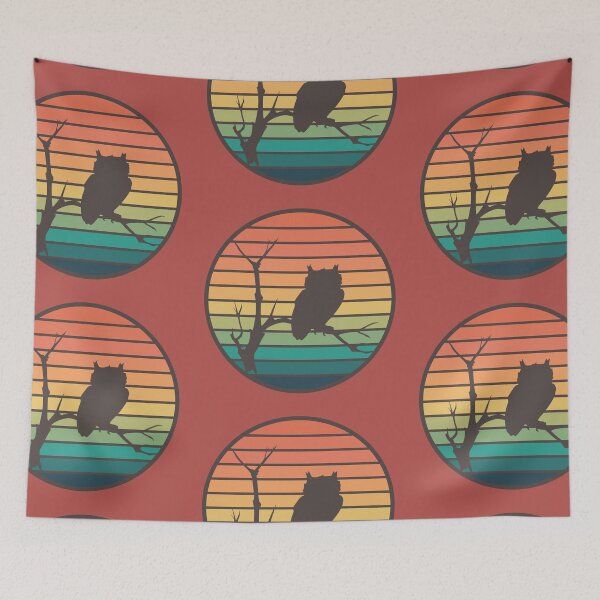 Item preview, Retro Rainbow Owl designed and sold by toadsforall.