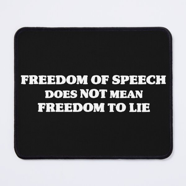 Item preview, Freedom of Speech Does NOT Mean Freedom to Lie designed and sold by CoupleCrafters.
