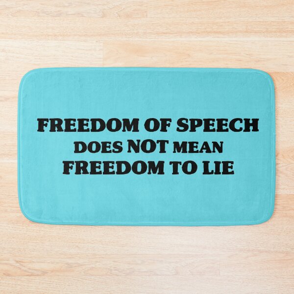 Item preview, Freedom of Speech Does NOT Mean Freedom to Lie designed and sold by CoupleCrafters.