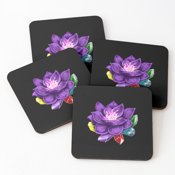 Item preview, Black Lotus Flower And Crystals  designed and sold by MollyWill56046.
