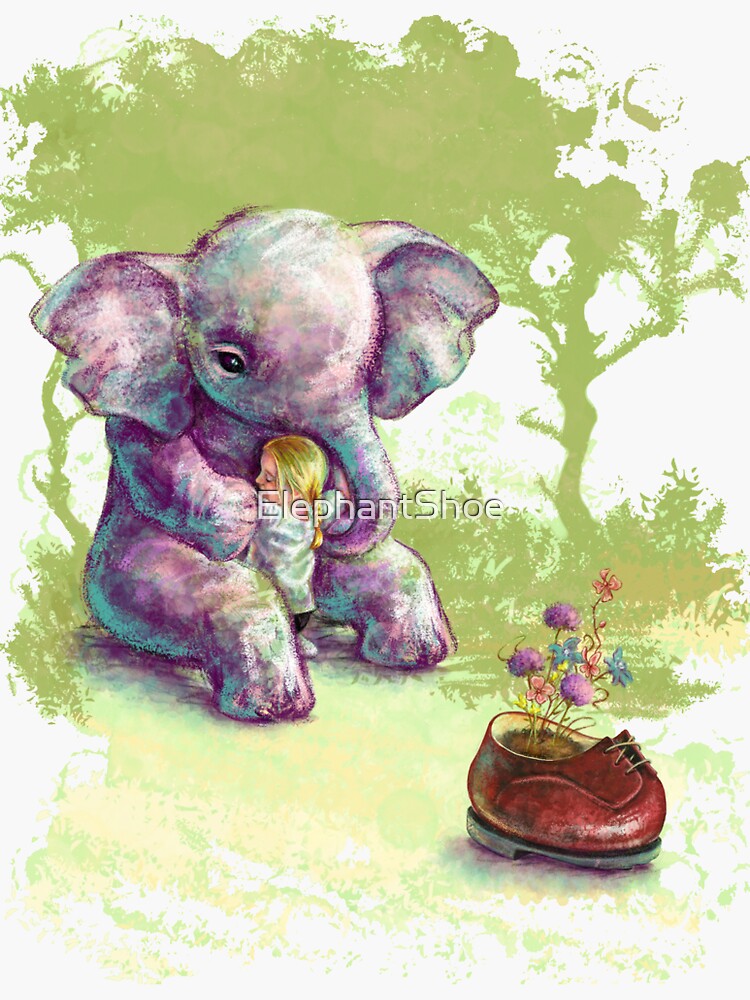 "Elephant Shoe" Sticker for Sale by ElephantShoe Redbubble