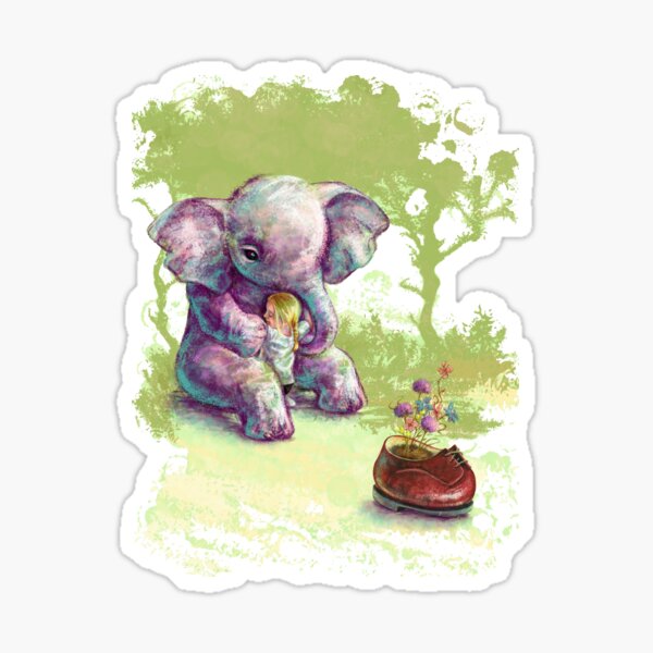 Elephant Shoe Sticker