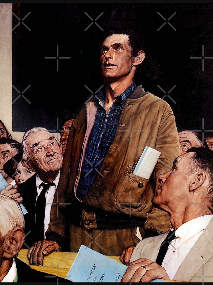 norman rockwell freedom Of Speech vintage