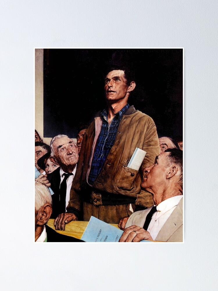 norman rockwell freedom Of Speech vintage