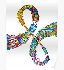 Everything Fits Together - Illustration - Color it Yourself! Poster