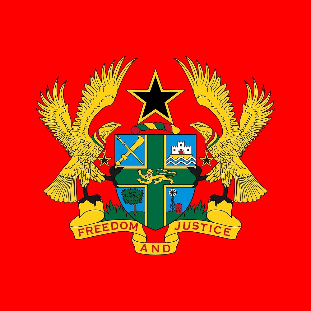 "GHANACOAT OF ARMS" by Redbubble