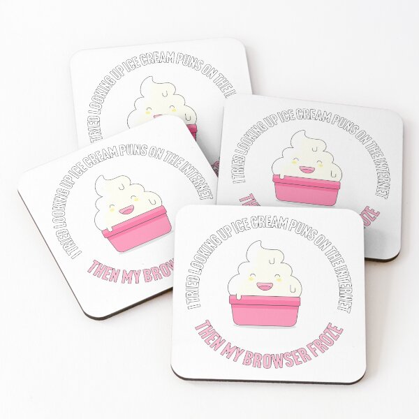 Item preview, I tried looking up ice cream puns on the internet.  Then my browser froze designed and sold by Larrix.