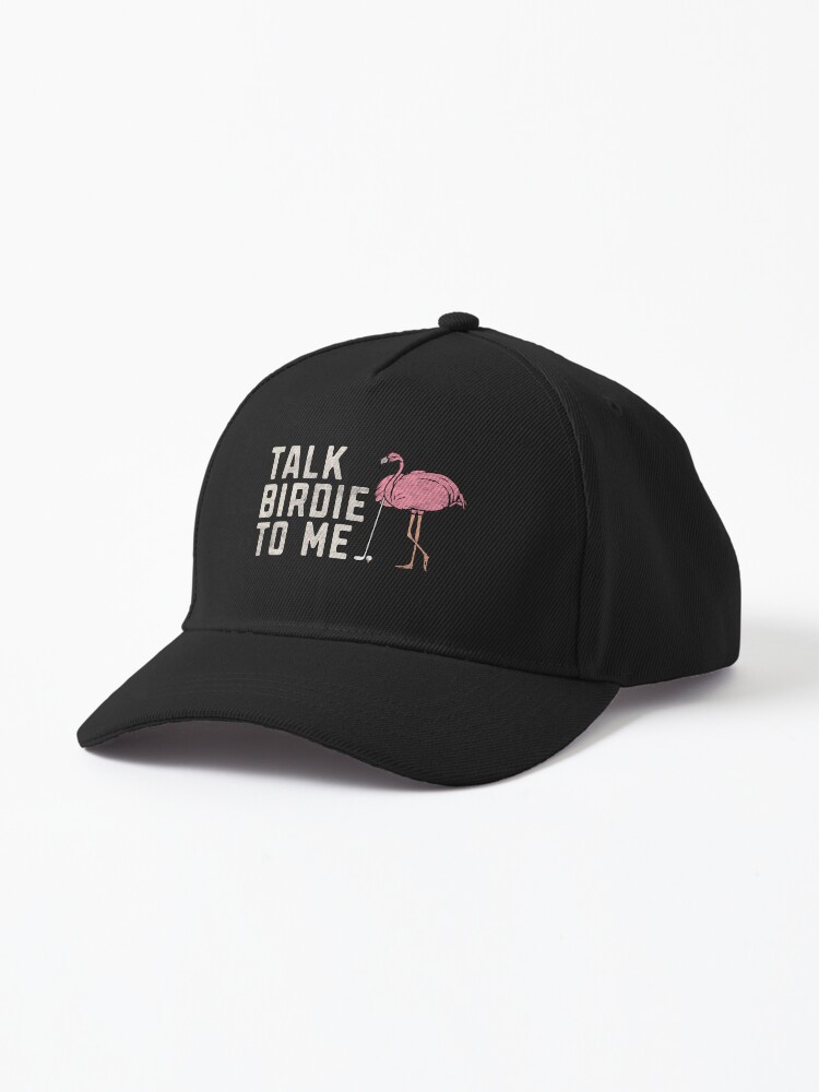 Flamingo Playing Golf Talk Birdie To Me Golf Funny Golfing Gift