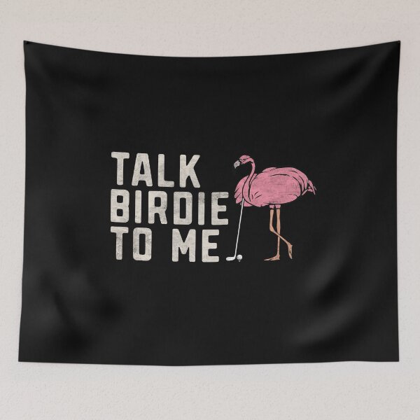 Item preview, Flamingo Playing Golf Talk Birdie To Me Golf Funny Golfing Gift  designed and sold by alenaz.