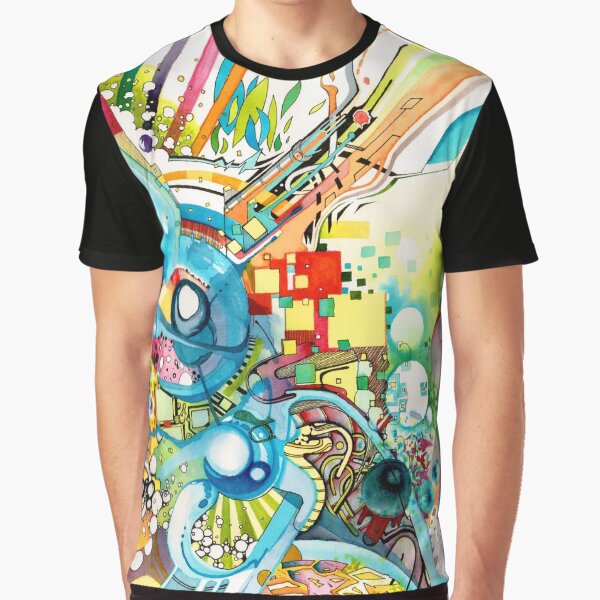 Curiosidad ilimitada - Acuarela y rotulador Camiseta gráfica