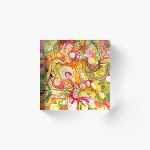 Sunlight Is Free (If You Live At The Top) - Watercolor Art Acrylic Block