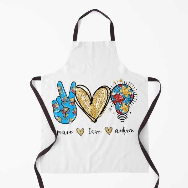 Item preview, Peace Love Autism Puzzle Ribbon Gift Autism Awareness Day designed and sold by HaaChris-Artis.