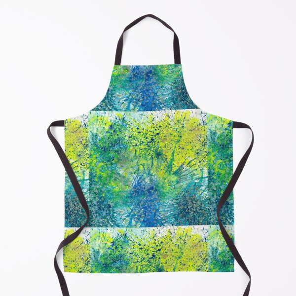 Item preview, Our Earth Is Always Breathing #532 New Age 5D Original Hand-painted Abstract Painting Detail 1 In Teal Blue Green Yellow Inspired By Spring Summer Nature Moss Funga Flora Plants Under The Sea World designed and sold by Rainbow Artist Orlando L.