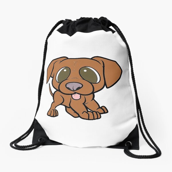 vizsla cartoon Drawstring Bag