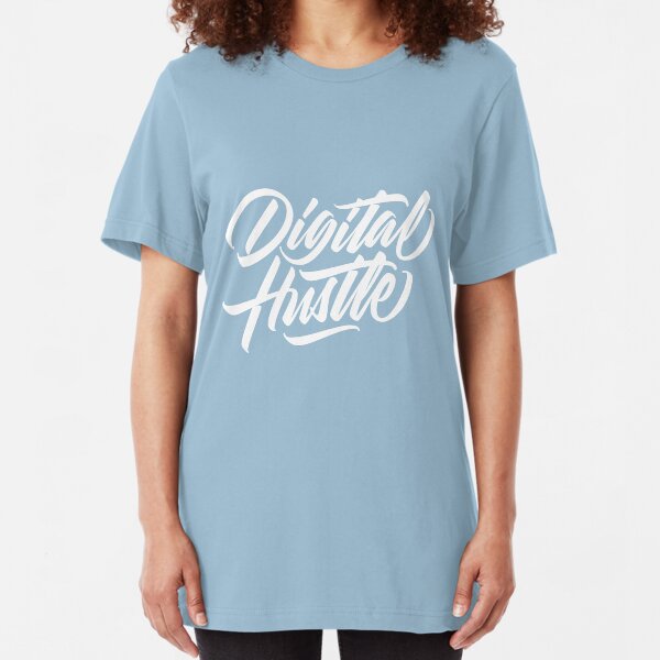 Digital Hustle - Lettering Slim Fit T-Shirt