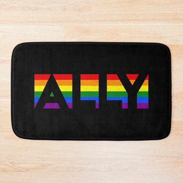 Item preview, Ally LGBTQ Rainbow Pride Flag Lesbian Gay Vintage designed and sold by GardNewerd.