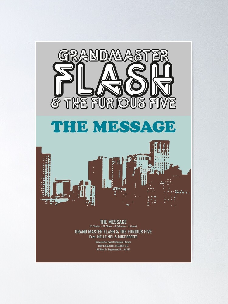 Grandmaster Flash and The Furious Five The Message Album Cover Sticker